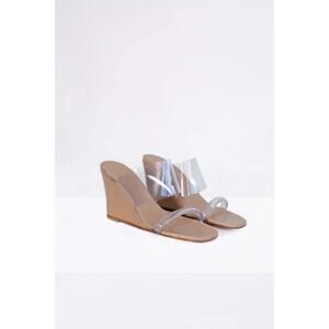 NEW Maryam Nassir Zadeh Olympia Wedge in Adobe Patent Leather Sz 40 IT Tan RARE
